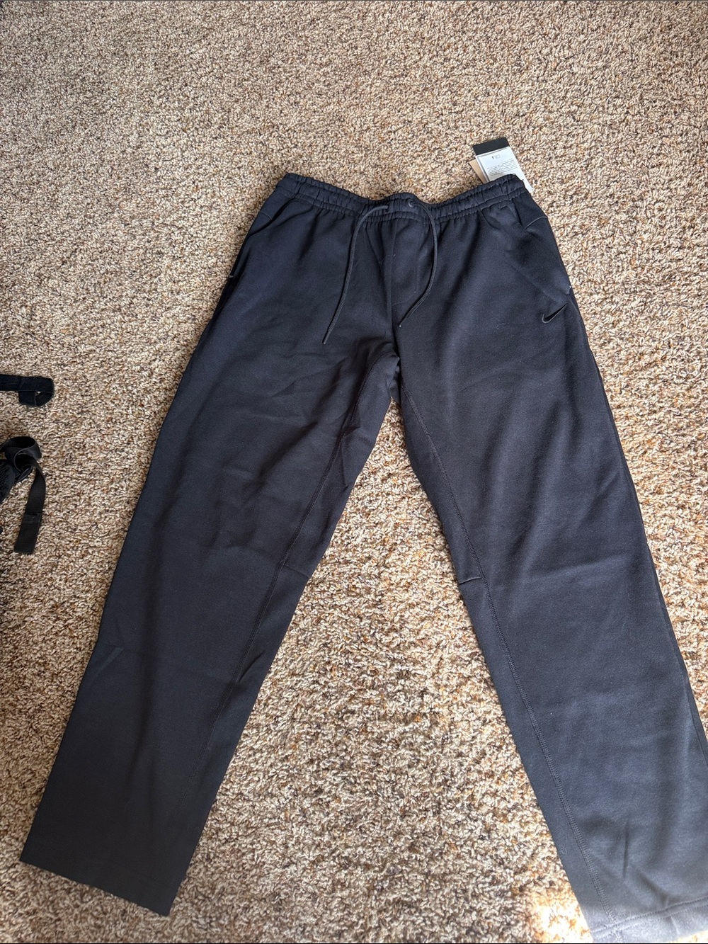 Men's Nike Black Drawstring Performance Pants
